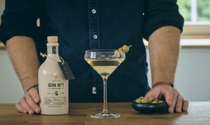Dry Martini mit Herbertha Gin